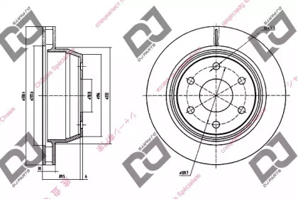 Тормозной диск DJ PARTS BD1213